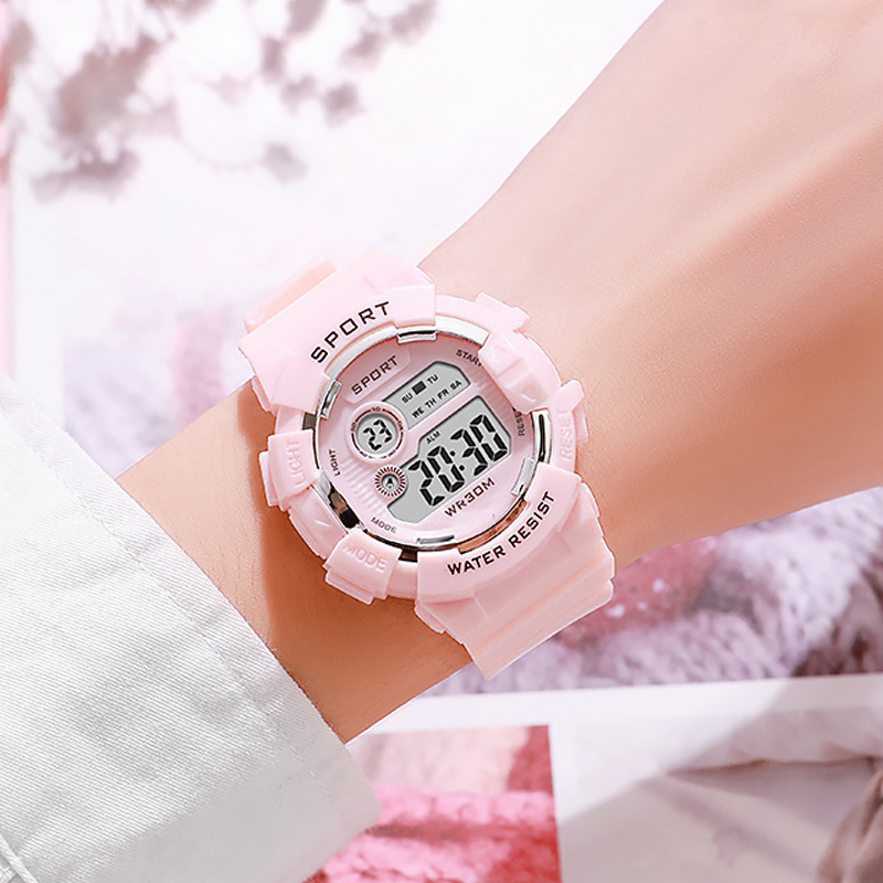 Smartwatch Watches Girls - Fashion Kids Watches Luminous Waterproof Sports