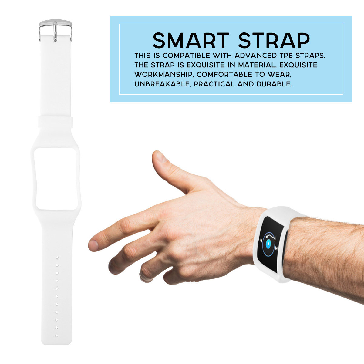 Smartwatch Premium Watches For Men - Tpe Smart Watch Band for S