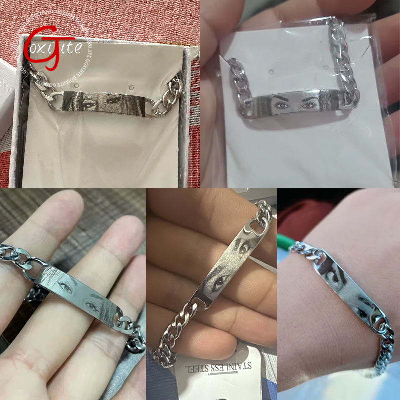 Smartwatch Sports Watches For Men - Goxijite Personalized Eyes Photo Bracele For