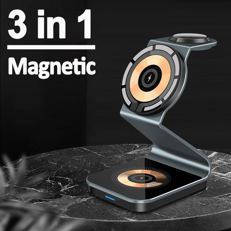 Smartwatch Watches Compatible With Iphone - 3 in 1 Transparent Magnetic Wireless