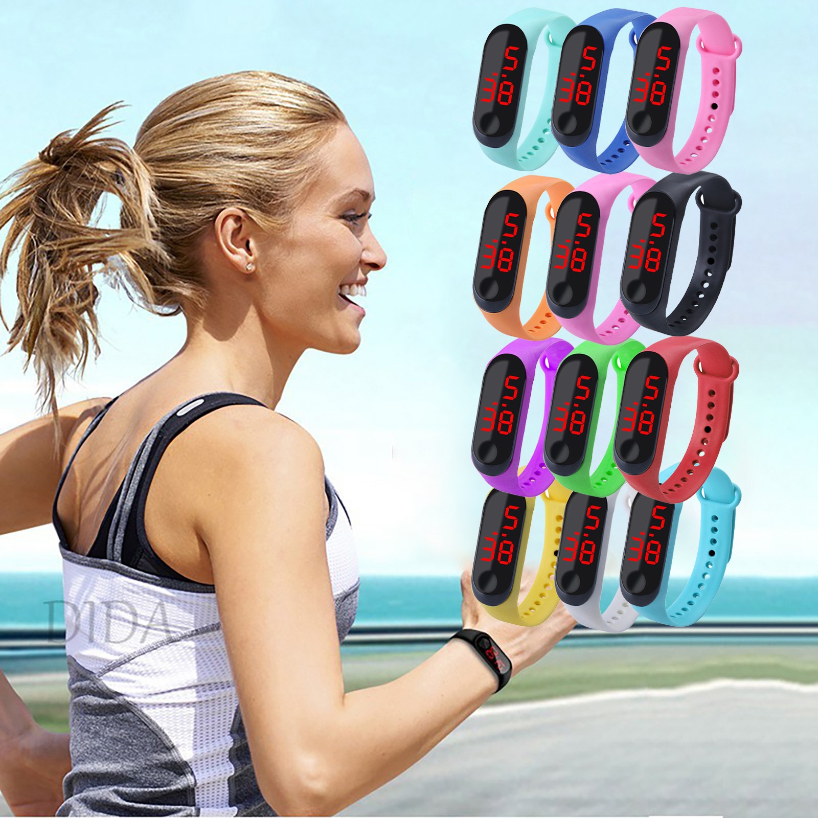 Smartwatch Digital Watches For Kids - Sports Outdoor Bracelet Electronic Watch Sports