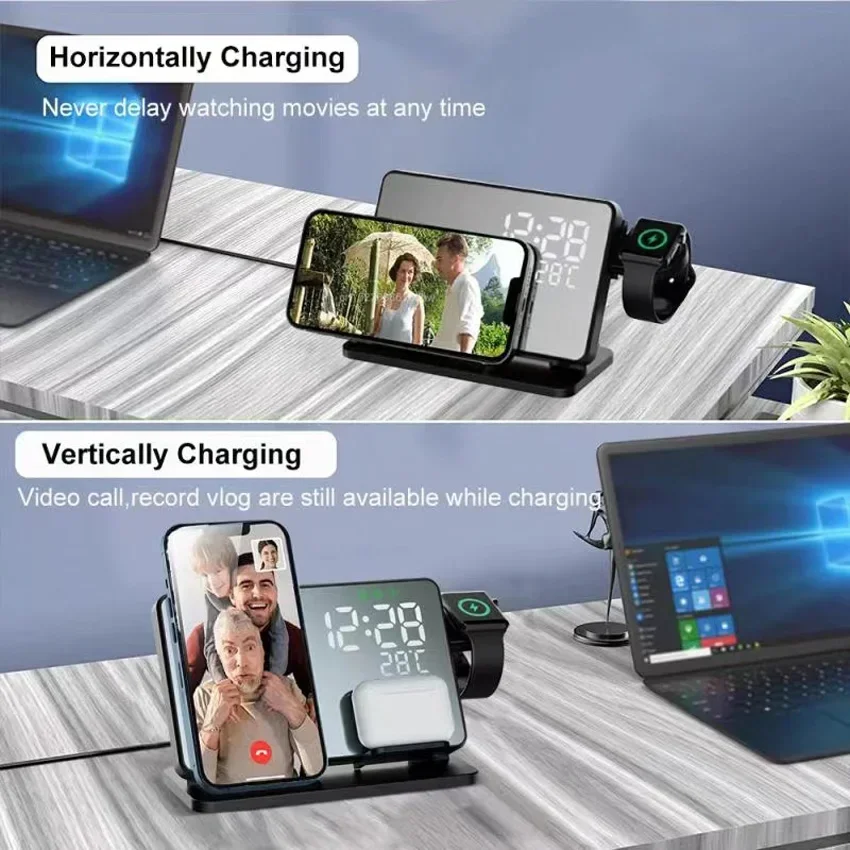 Wireless Charger Alarm Clock S - đánh giá và giá Smartwatch Watches Compatible With Iphone