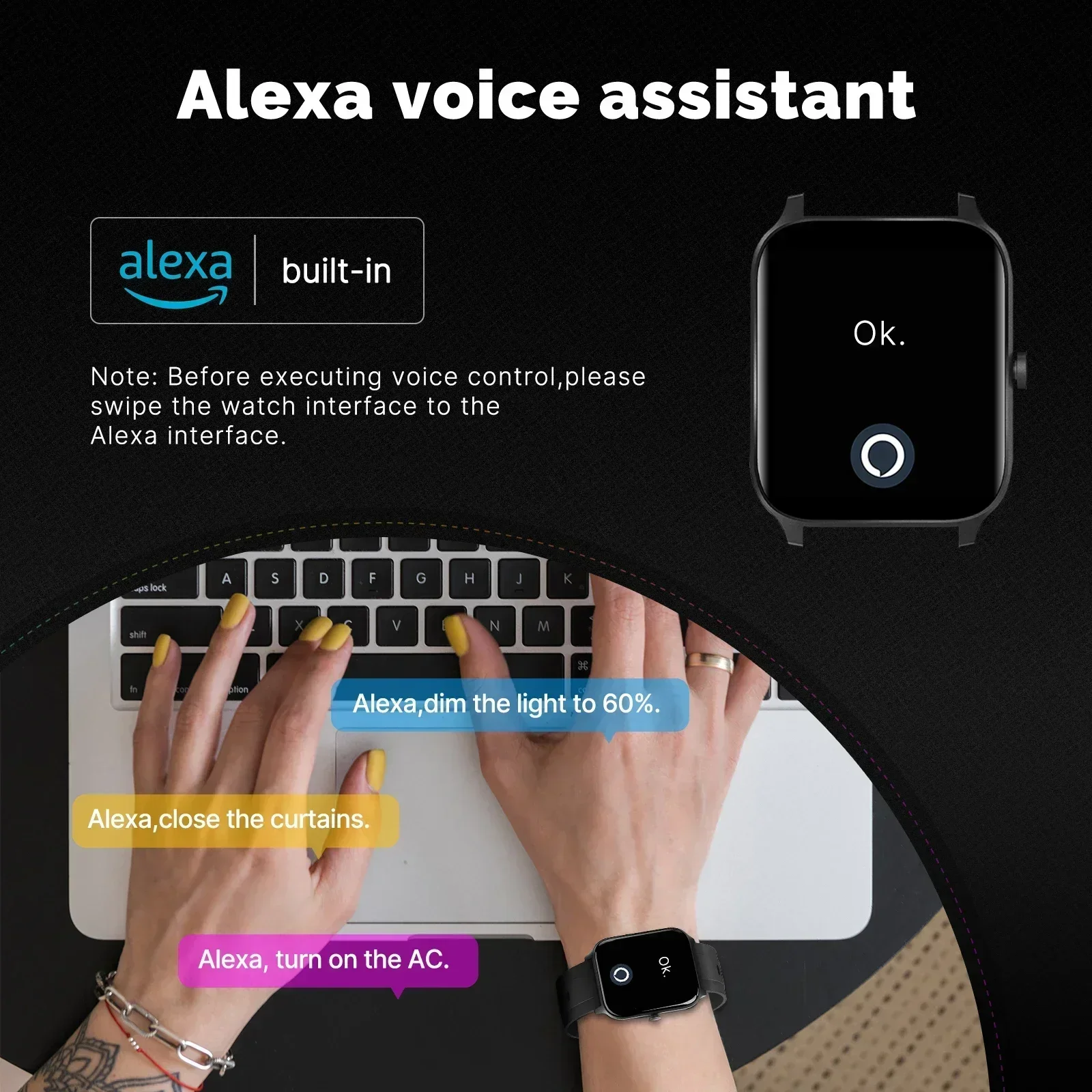 MOES Smart Watch Alexa Built-i - đánh giá và giá Watch Iwo
