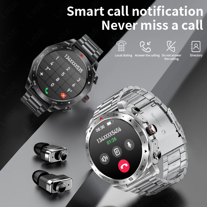 LIGE TWS Earbuds Bluetooth Hea - đánh giá và giá Smartwatch Noise Watches For Men