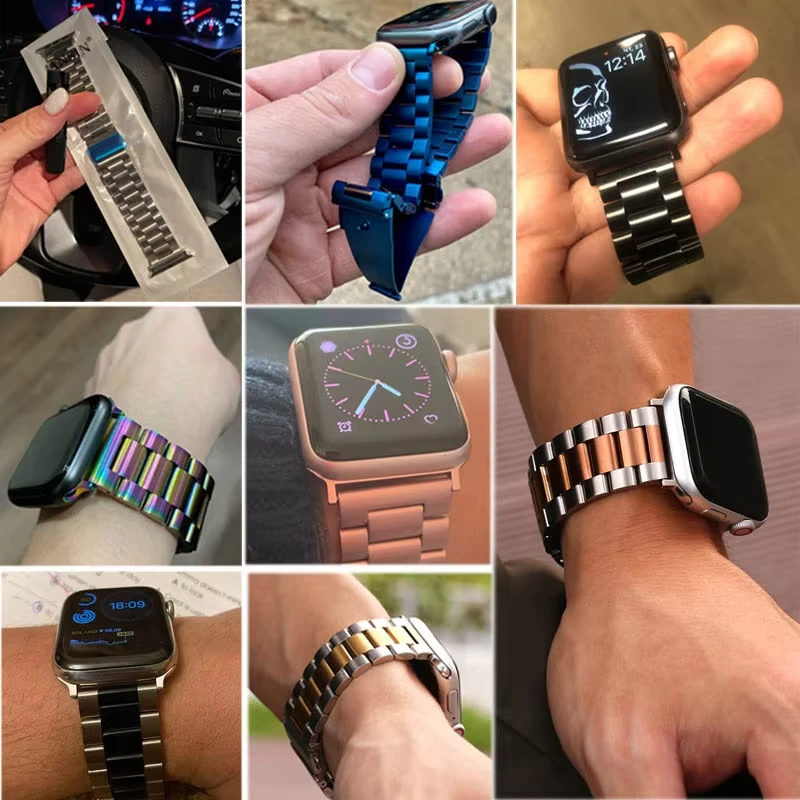 Classic Stainless Steel Strap  - đánh giá và giá Smartwatch Apple Watches For Men