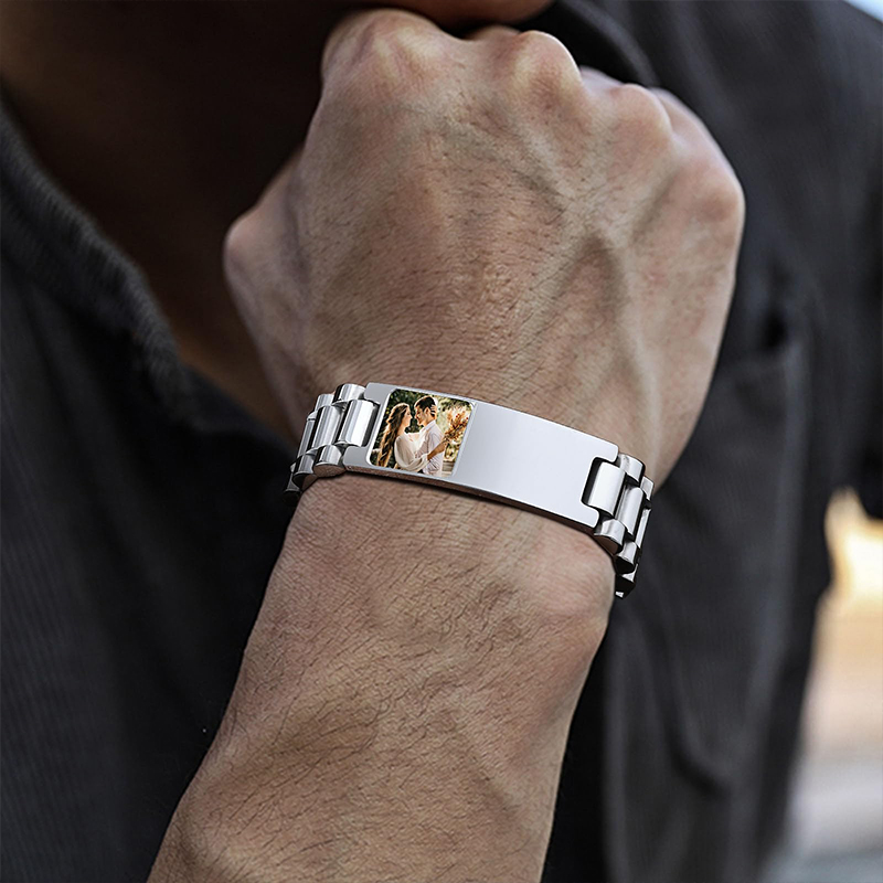 Custom Picture Text Bracelet W - đánh giá và giá Smartwatch Sports Watches For Men