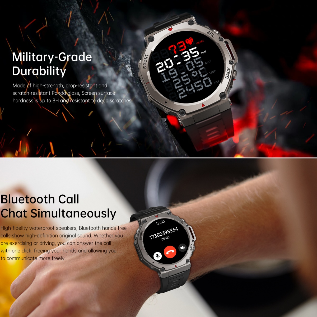2025 New Military Smart Watch  - đánh giá và giá Watch Vs Smartwatch