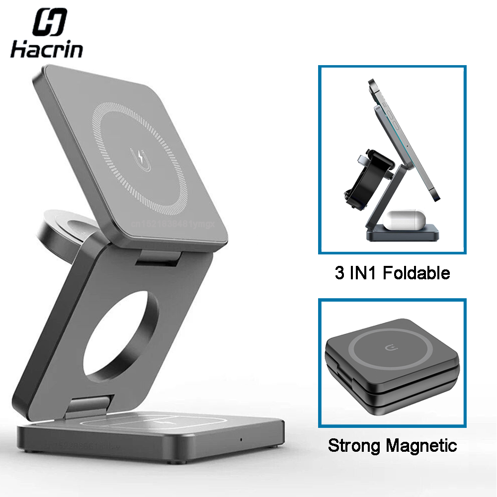 Wireless Charger 3 in 1 Foldab - đánh giá và giá Smartwatch Watches Compatible With Iphone