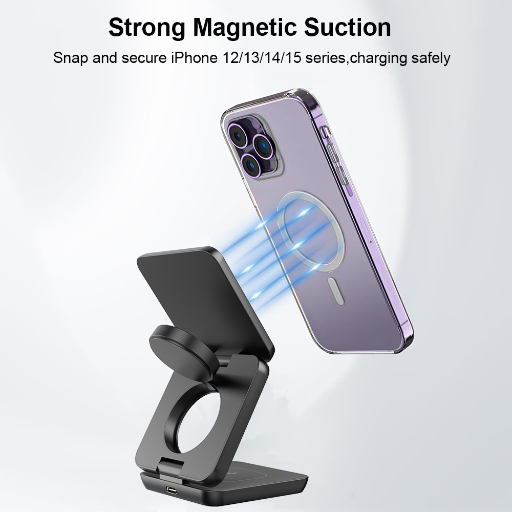 Wireless Charger 3 in 1 Foldab - đánh giá và giá Smartwatch Watches Compatible With Iphone