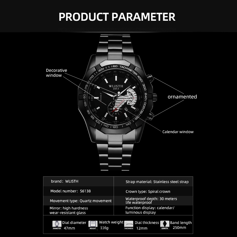 Luxury Brand Man Watch Waterpr - đánh giá và giá Smartwatch Luxury Watches