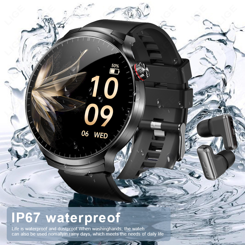LIGE New TWS 2 in 1 Headset Sm - đánh giá và giá Smartwatch Noise Watches For Men