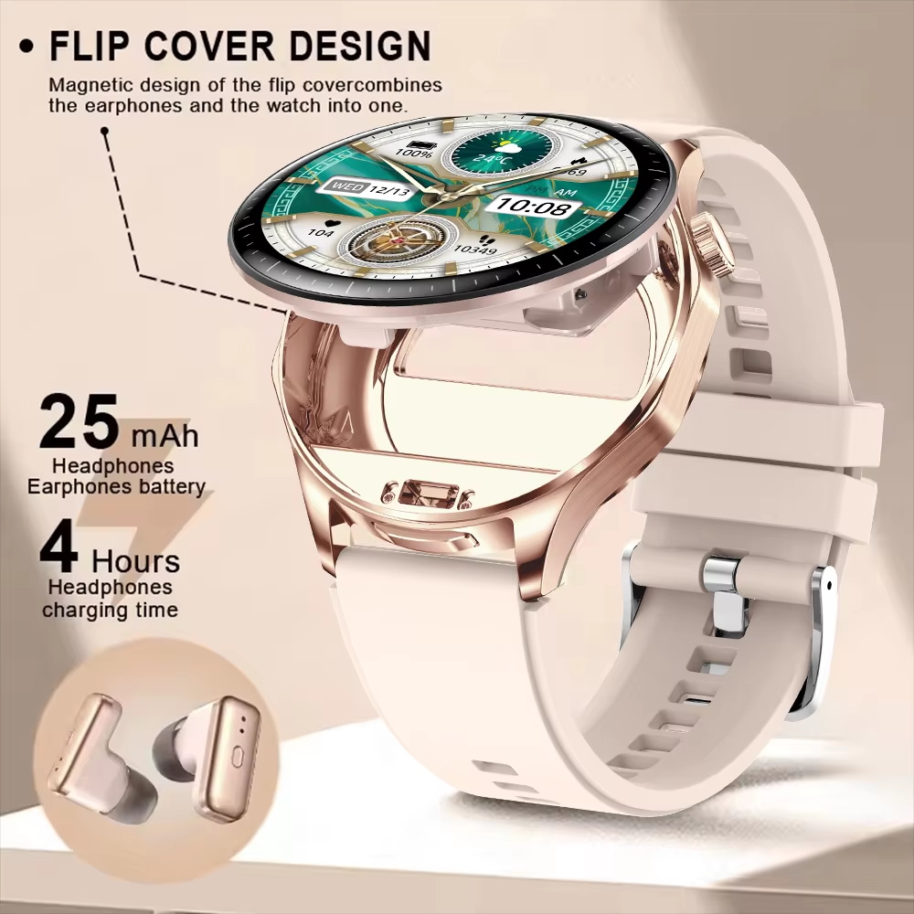 2 In 1 TWS Headset Smart Watch - đánh giá và giá Smartwatch Noise Watches For Men