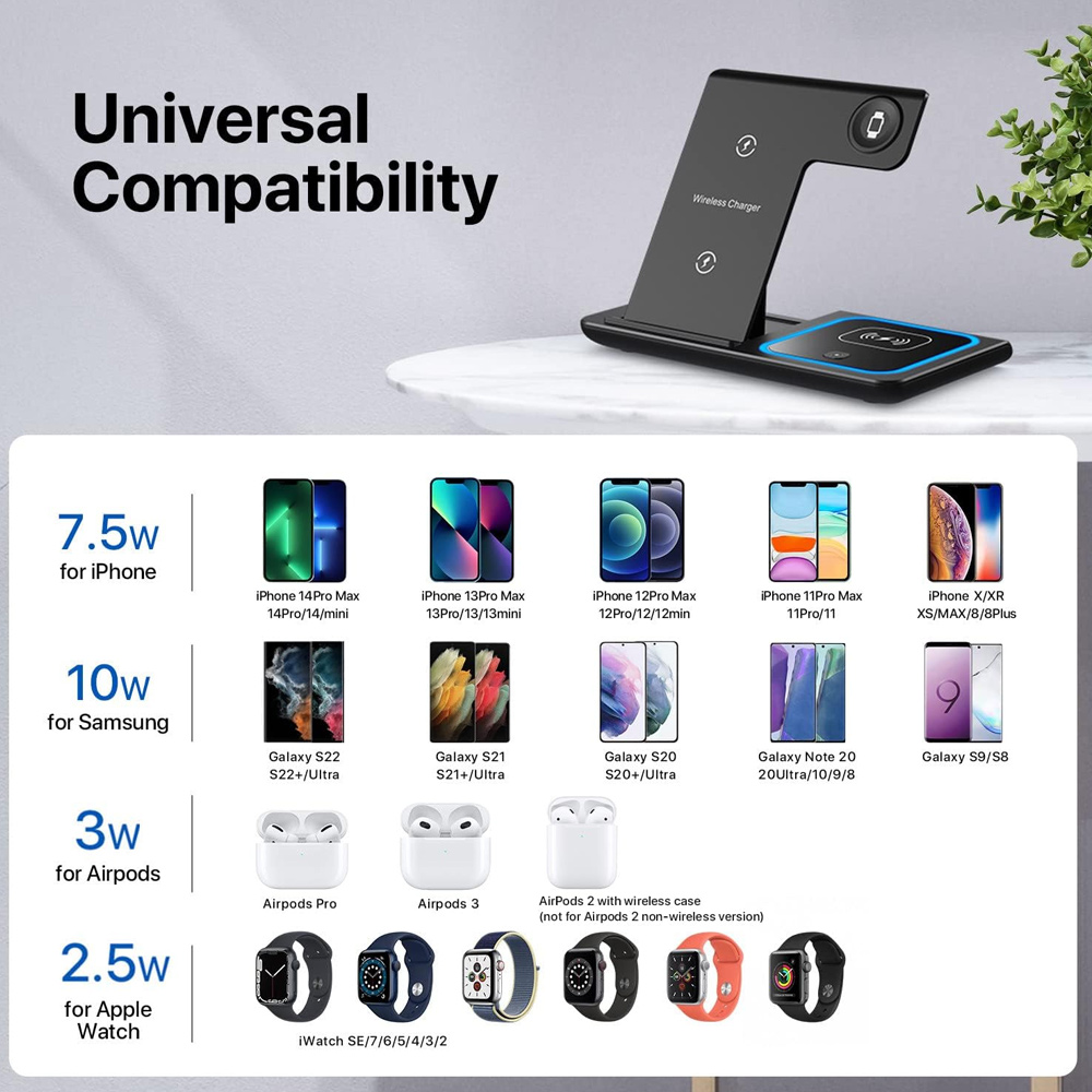 Wireless Charger Holder Stand  - đánh giá và giá Smartwatch Watches Compatible With Iphone