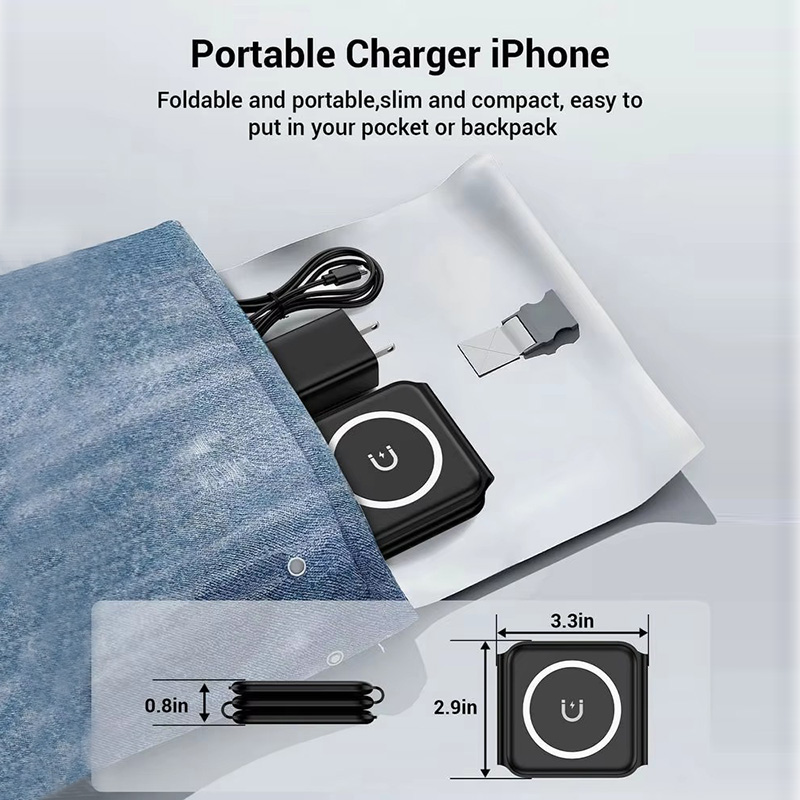 3-in-1 Magnetic Folding Wirele - đánh giá và giá Smartwatch Watches Compatible With Iphone