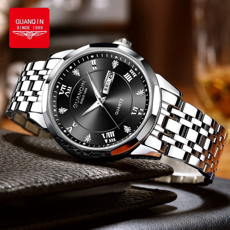 GUANQIN Premium Men's Quartz W - đánh giá và giá Smartwatch Premium Watches For Men