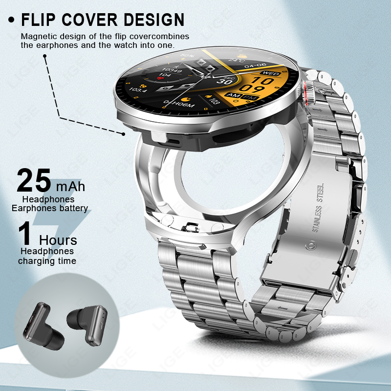 New Smart Watch Men TWS 2-in-1 - đánh giá và giá Smartwatch Noise Watches For Men