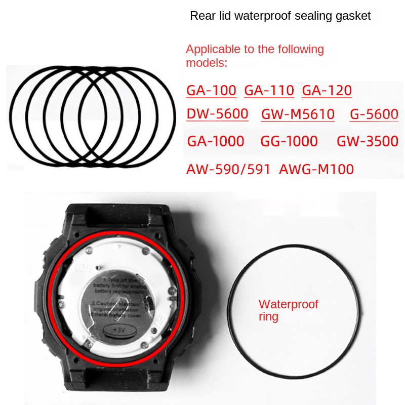 Rear cover waterproof ring for - đánh giá và giá Casio Watch G-Shock Dw-5600