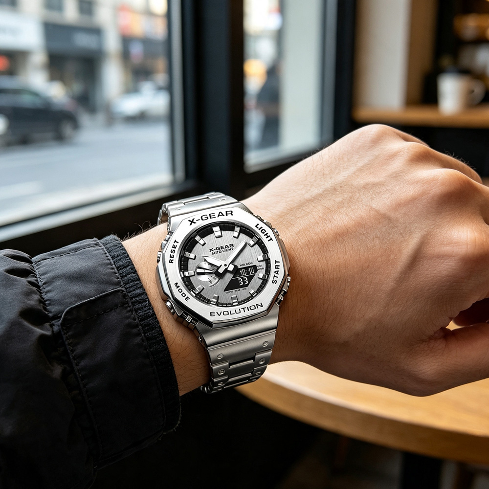 X-GEAR Dual Display Digital Sp - đánh giá và giá Smartwatch Watches Girls