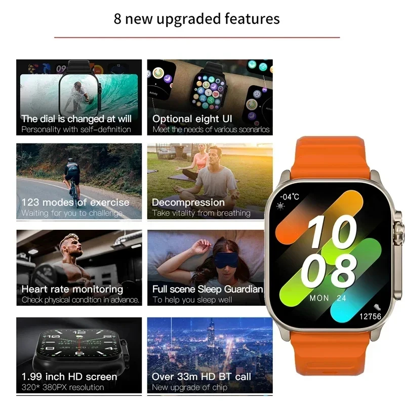 Lenovo T900 Ultra 3 Smart Watc - đánh giá và giá Watch Iwo