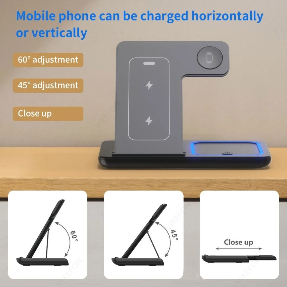 Foldable 3 in 1 Wireless Charg - đánh giá và giá Smartwatch Watches Compatible With Iphone