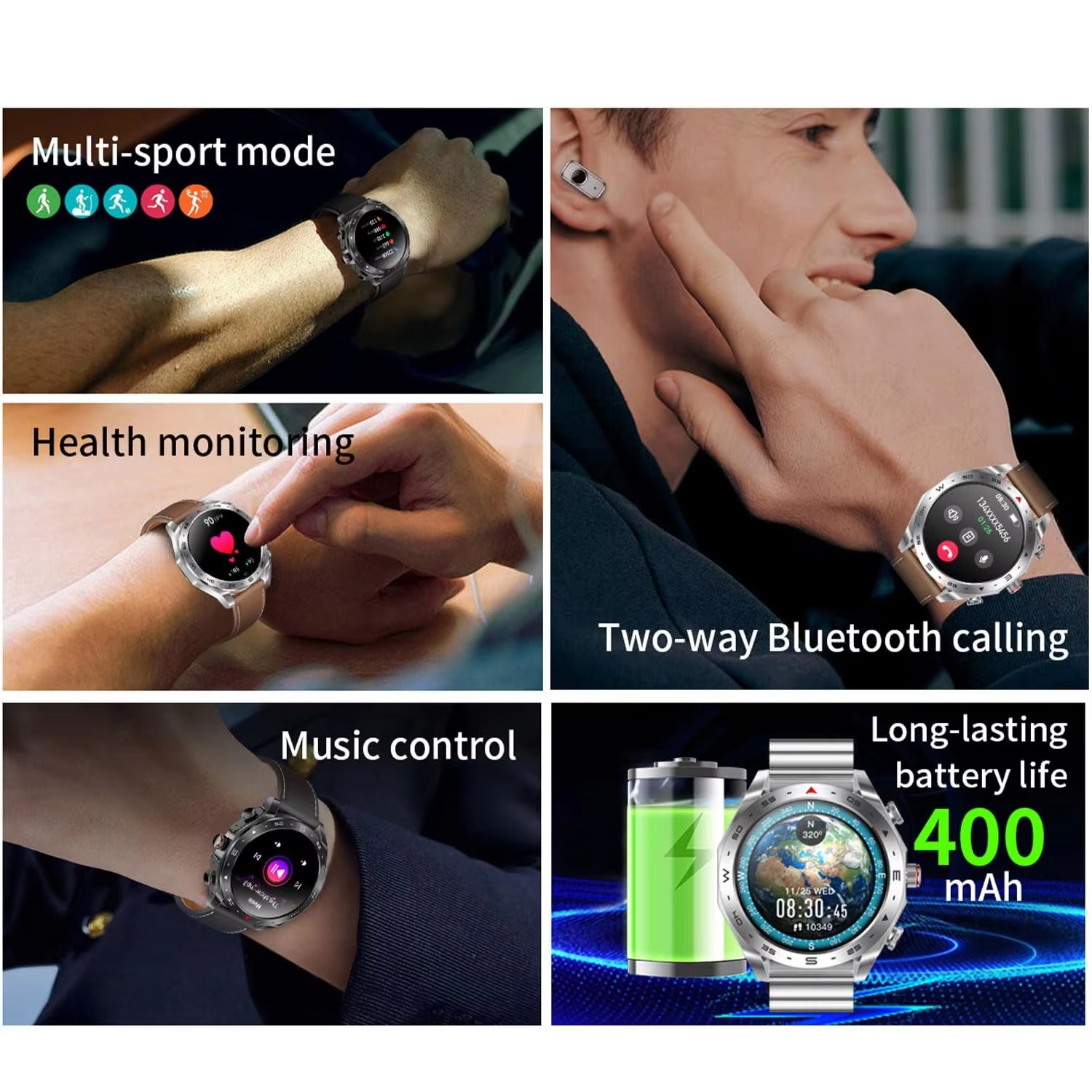 Business Smart Watch 2 in 1 TW - đánh giá và giá Smartwatch Noise Watches For Men