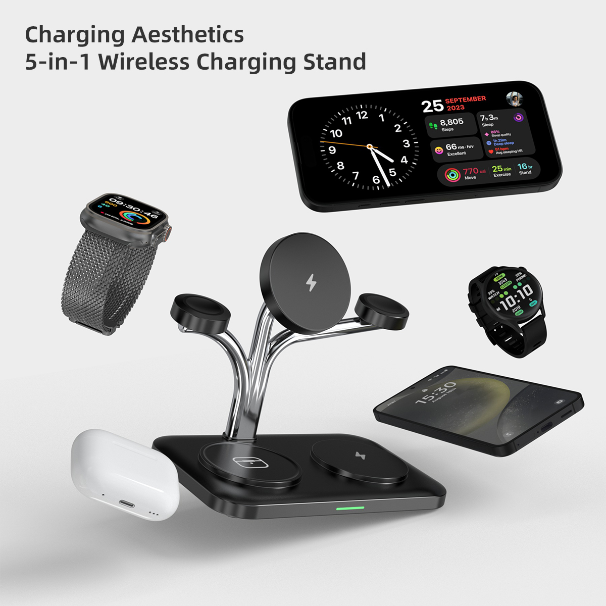 5 IN 1 Magnetic Wireless Charg - đánh giá và giá Smartwatch Watches Compatible With Iphone