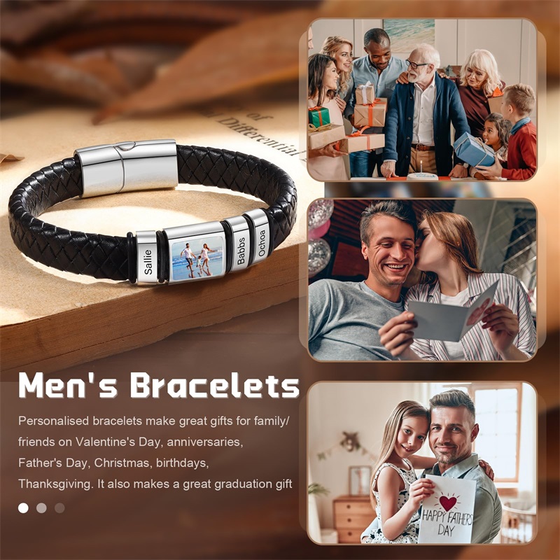 Custom Photo Bracelet for Men  - đánh giá và giá Smartwatch Sports Watches For Men