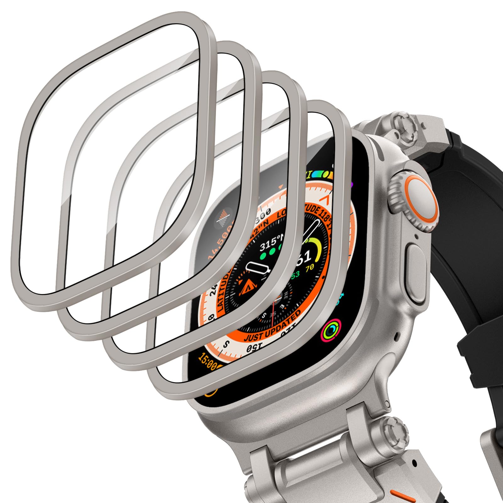 Aluminium Alloy Case+Tempered  - đánh giá và giá Smartwatch Apple Watches For Men