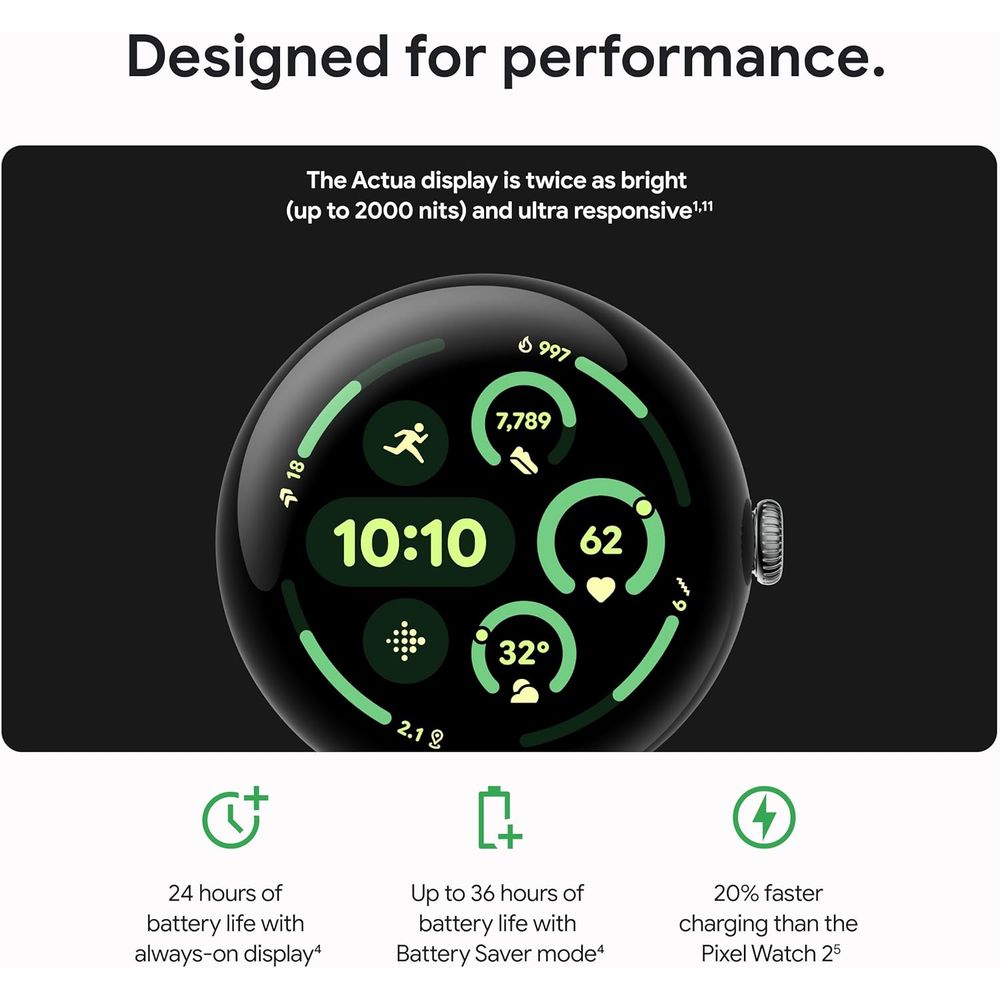 Pixel Watch 3 (45mm) 2024 el - - đánh giá và giá Smartwatch El