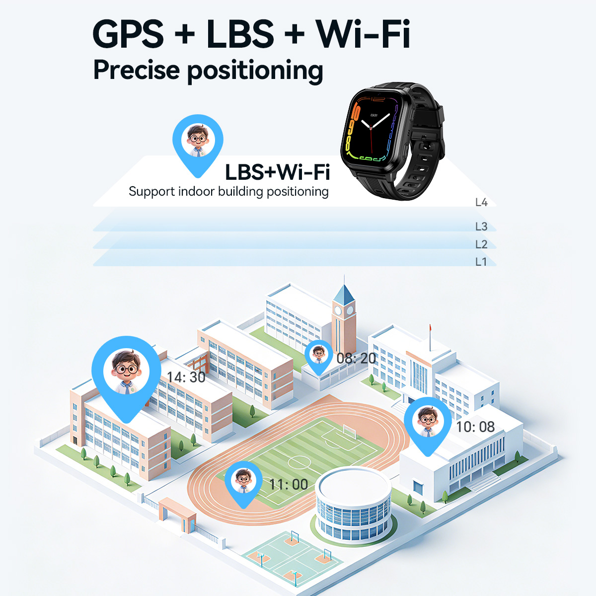 HOCO Y108 1.69inch HD LCD Curv - đánh giá và giá Smartwatch Digital Watches For Kids