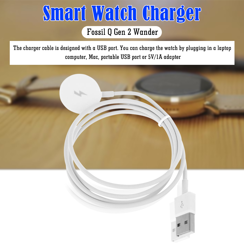 Watch Charger Cable USB Chargi - đánh giá và giá Fossil Watches Smartwatch Charger